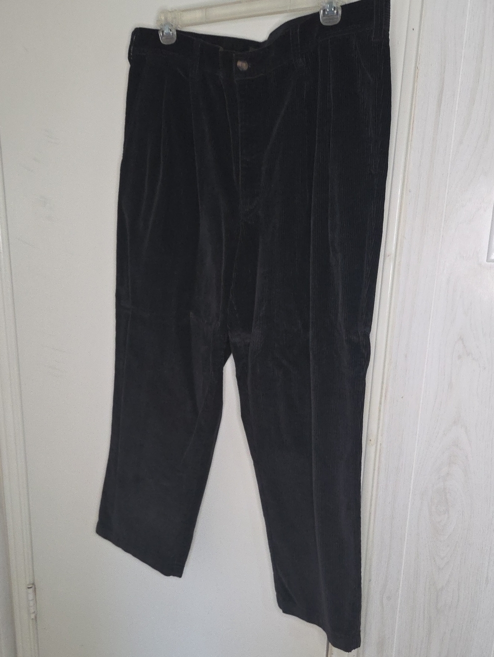 St. John's Bay Men's Black Corduroy Trousers